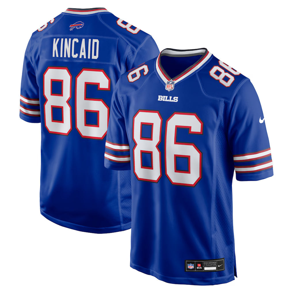 Dalton Kincaid Buffalo Bills Jersey - Royal Blue football jersey product view 1