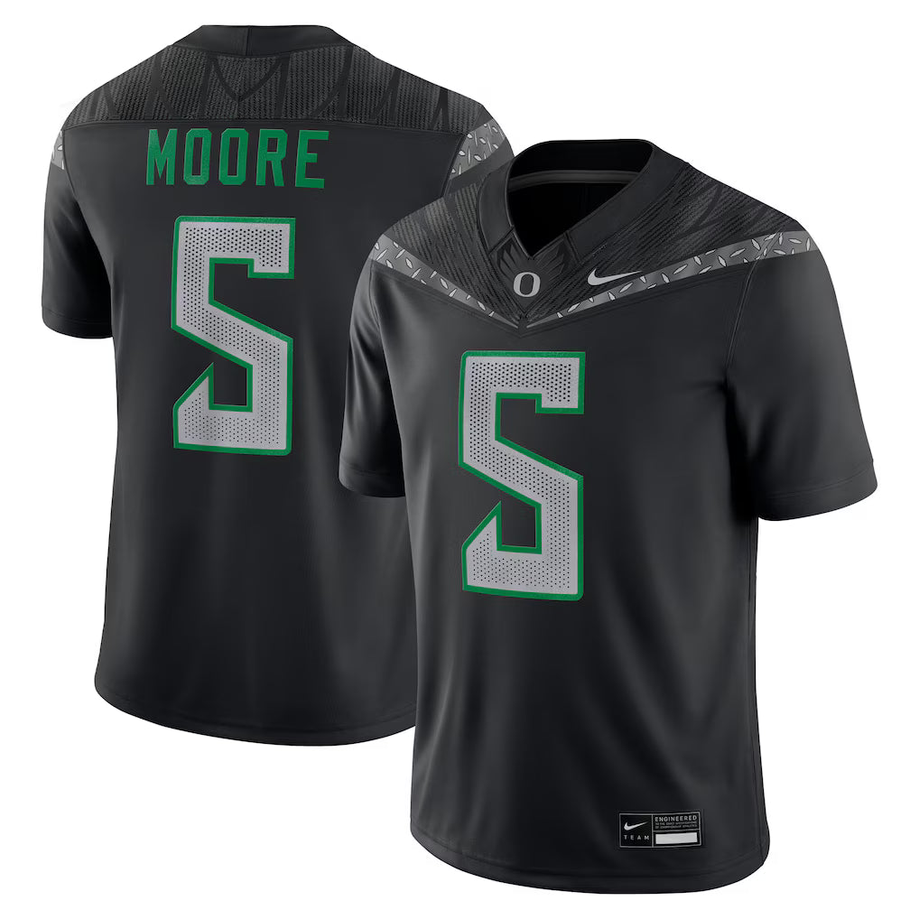 Dante Moore Oregon Ducks Alumni Jersey - Black sports jersey product view 1