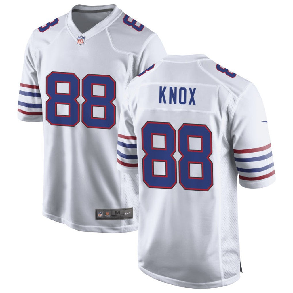 Dawson Knox Buffalo Bills Jersey - White football jersey product view 1