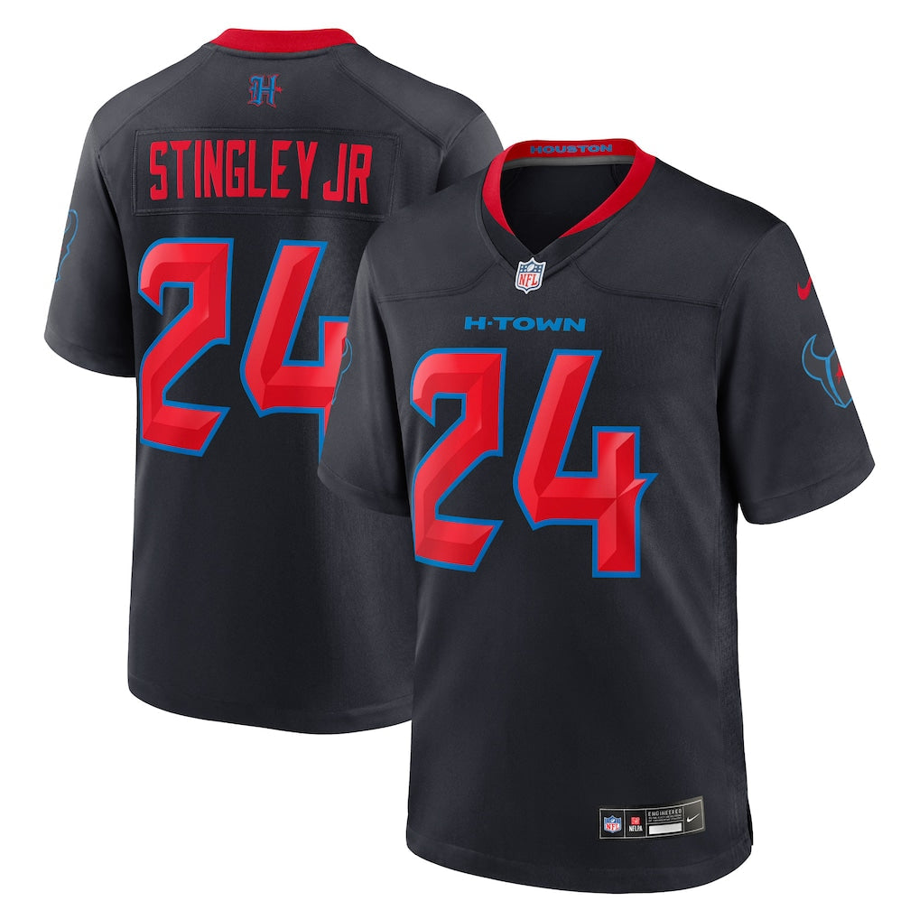 Derek Stingley Jr. Houston Texans 2nd Alternate Jersey - Navy football jersey product view 1