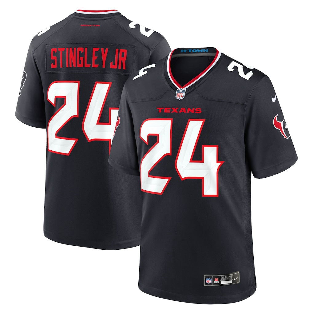 Derek Stingley Jr. Houston Texans Jersey - Navy football jersey product view 1