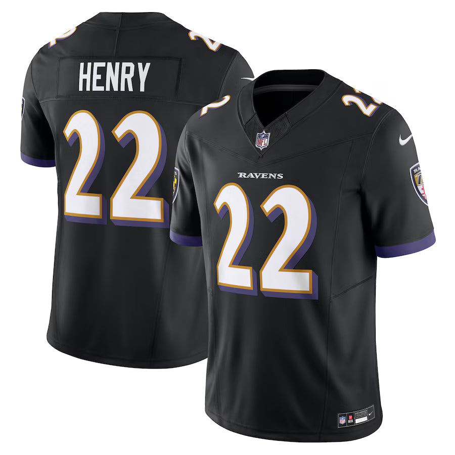 Derrick Henry Baltimore Ravens Jersey - Black football jersey product view 1