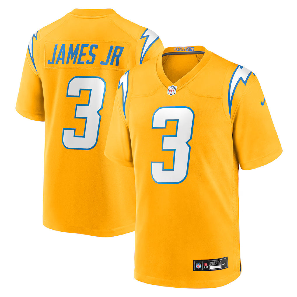 Derwin James Jr. Los Angeles Chargers Alternate Charger Power Jersey - Gold football jersey product view 1