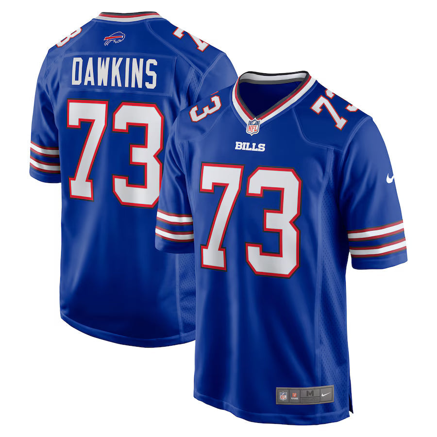 Dion Dawkins Buffalo Bills Jersey - Royal Blue football jersey product view 1