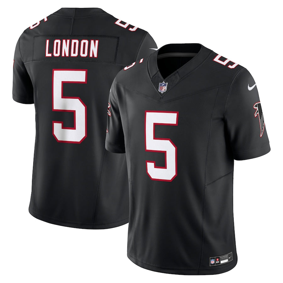 Drake London Atlanta Falcons Jersey - Black football jersey product view 1