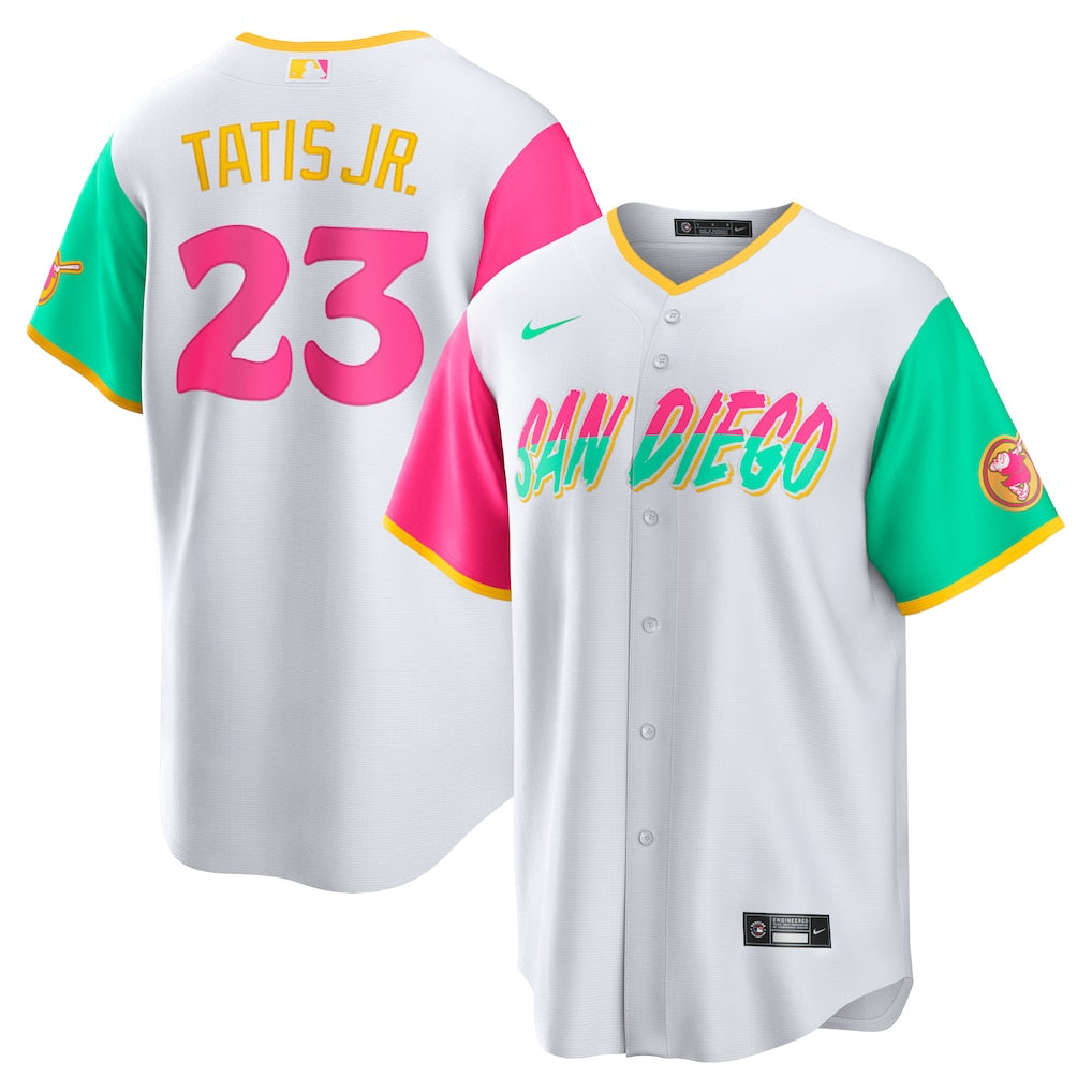 Fernando Tatis Jr. San Diego Padres City Connect Limited Player Jersey - White baseball jersey product view 1