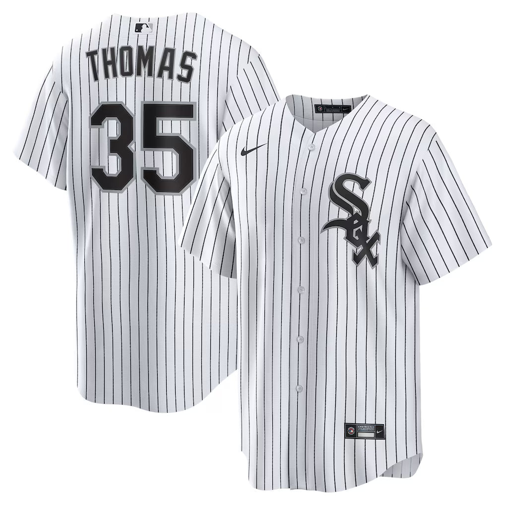 Frank Thomas Chicago White Sox Home Retired Player Jersey - White baseball jersey product view 1