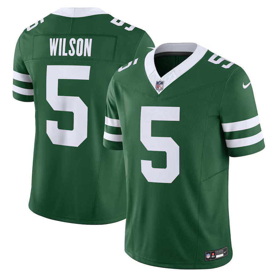 Garrett Wilson New York Jets Jersey - Legacy Green football jersey product view 1