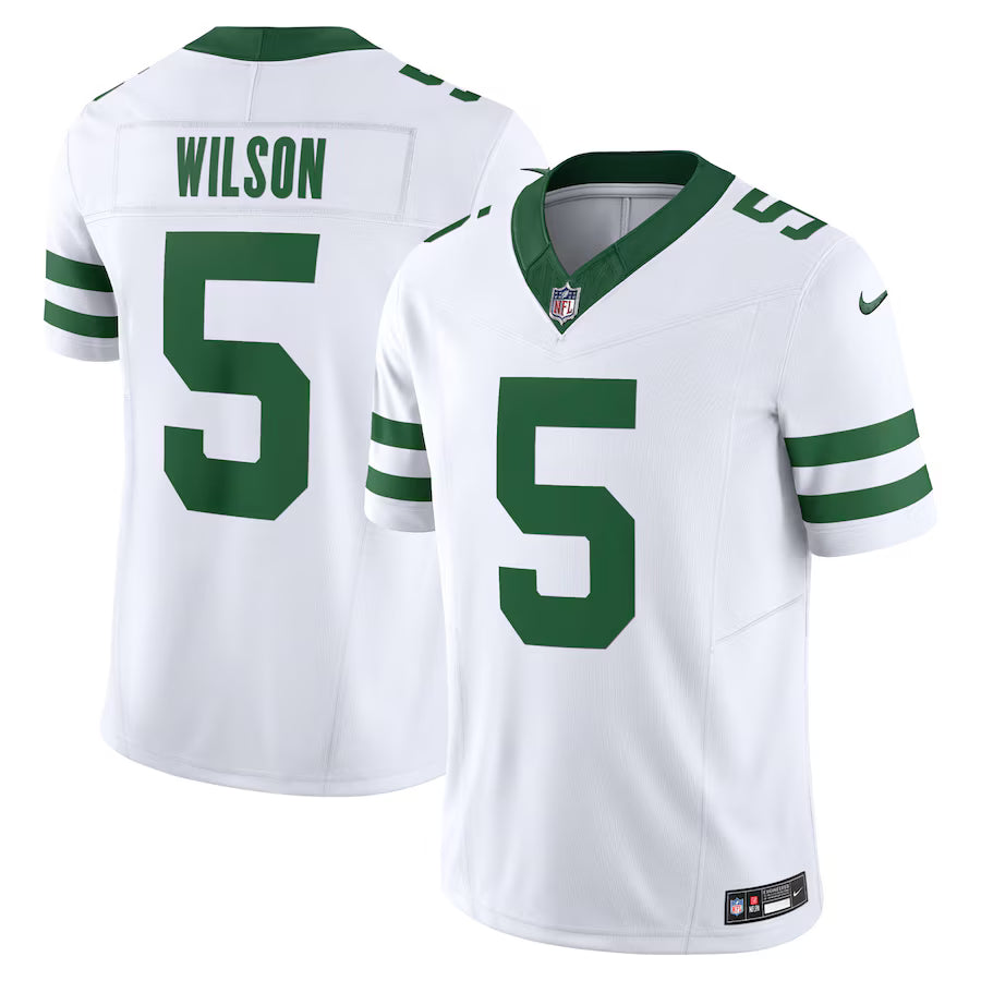 Garrett Wilson New York Jets Jersey - Legacy White football jersey product view 1