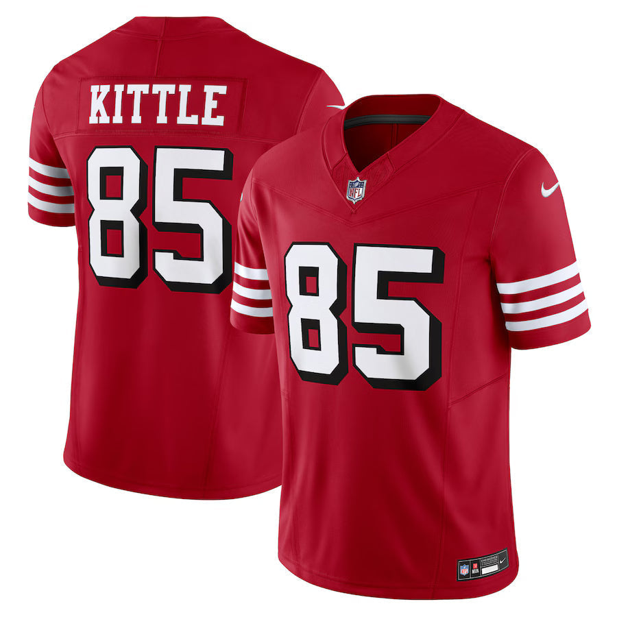 George Kittle San Francisco 49ers Alternate Jersey - Scarlet football jersey product view 1