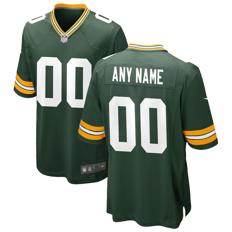 Custom Green Bay Packers Jersey - Green football jersey product view 1