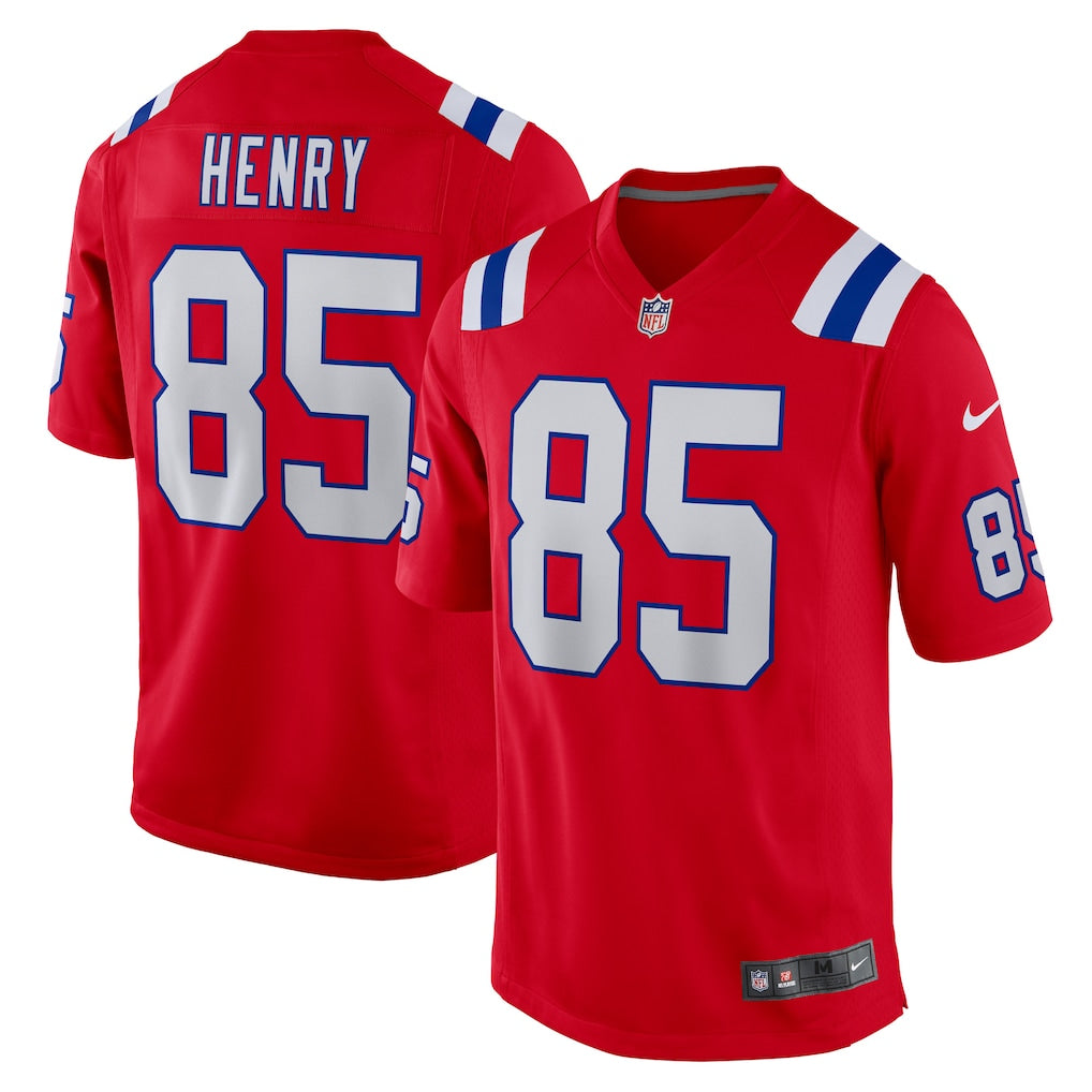 Hunter Henry New England Patriots Alternate Jersey - Red football jersey product view 1