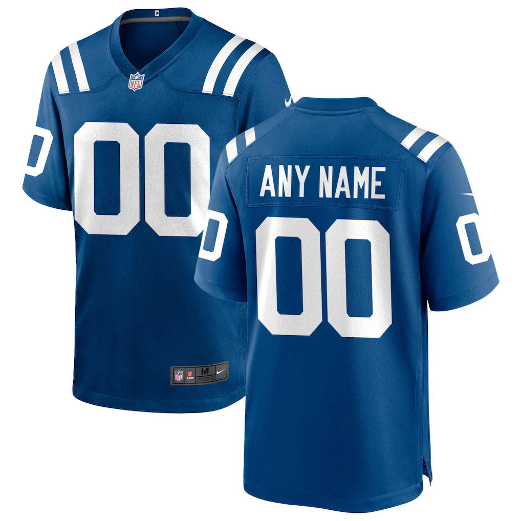 Custom Indianapolis Colts Jersey - Royal Blue football jersey product view 1