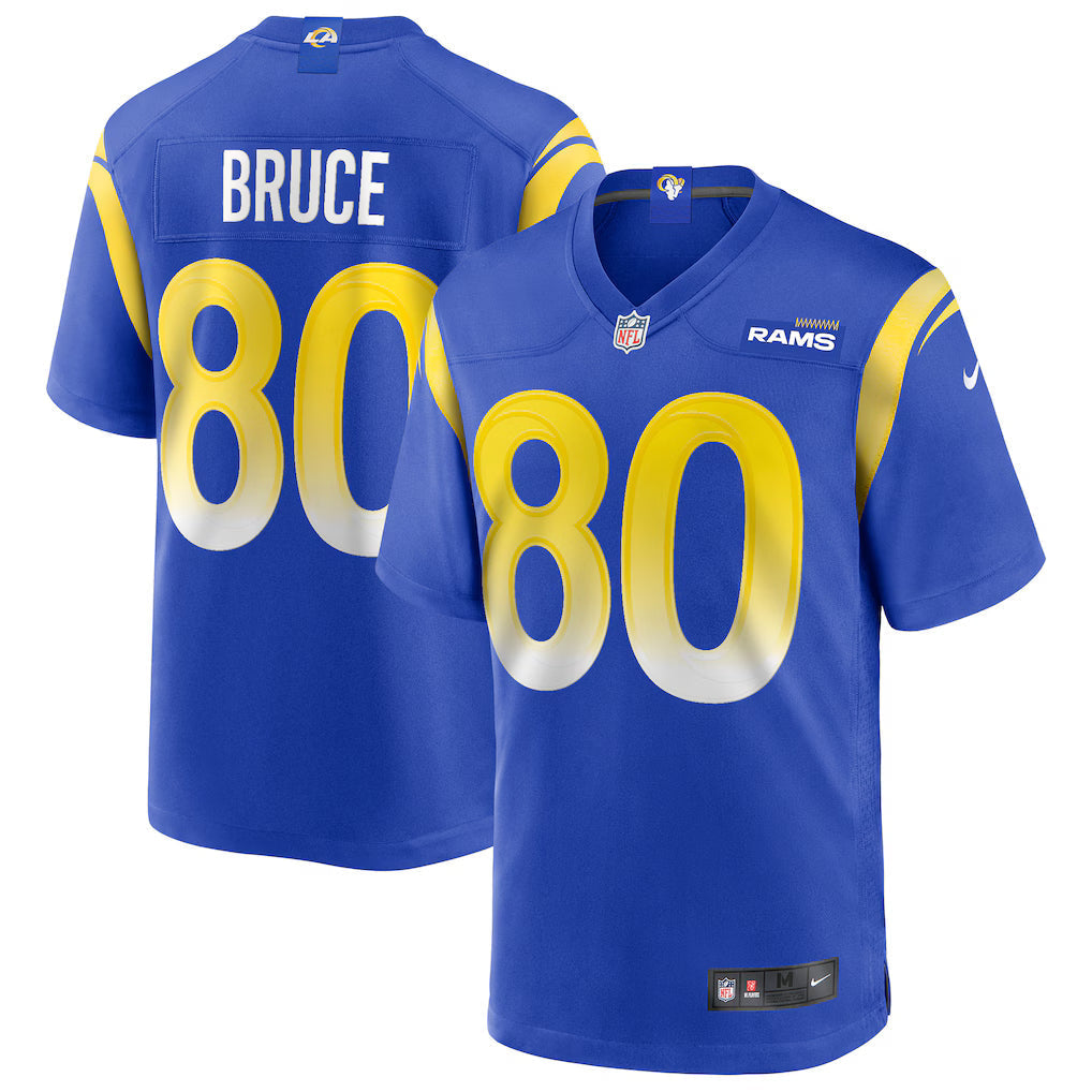 Isaac Bruce Los Angeles Rams Retired Player Jersey - Royal football jersey product view 1
