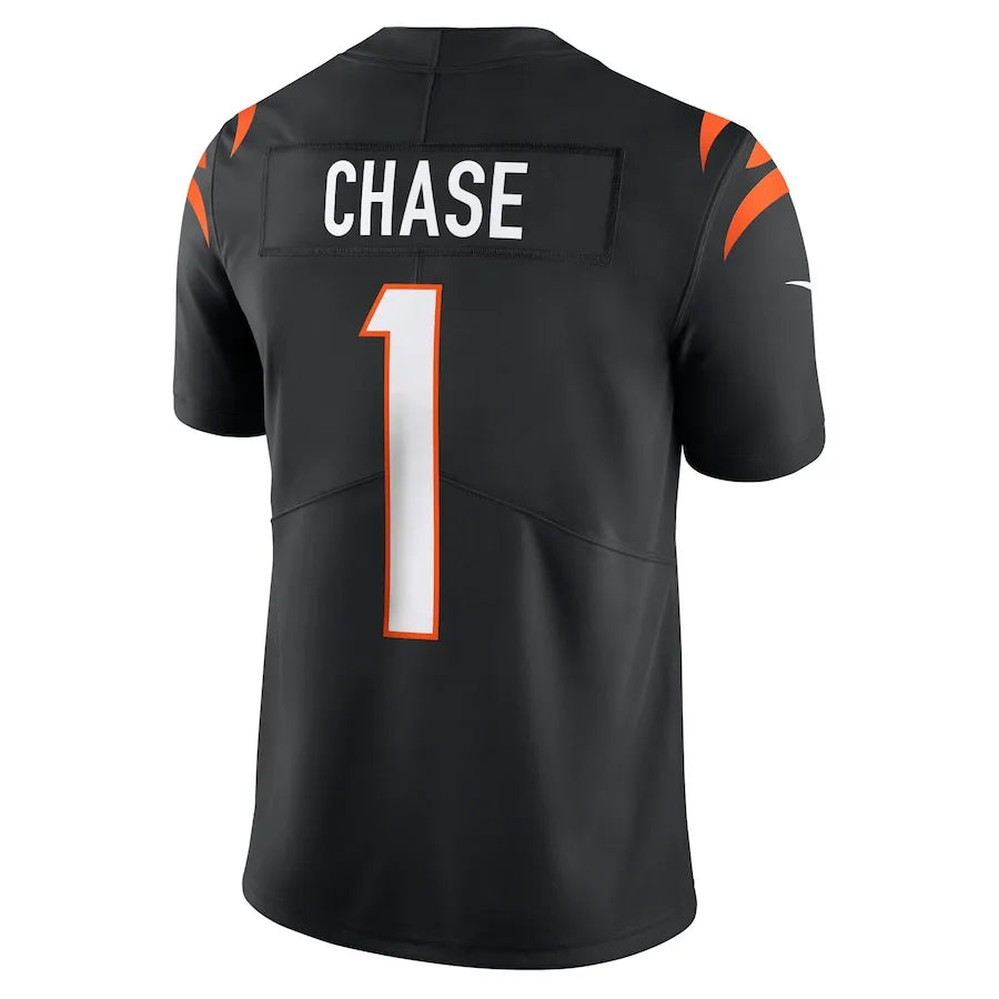 Ja'Marr Chase Cincinnati Bengals Jersey - Black football jersey product view 3
