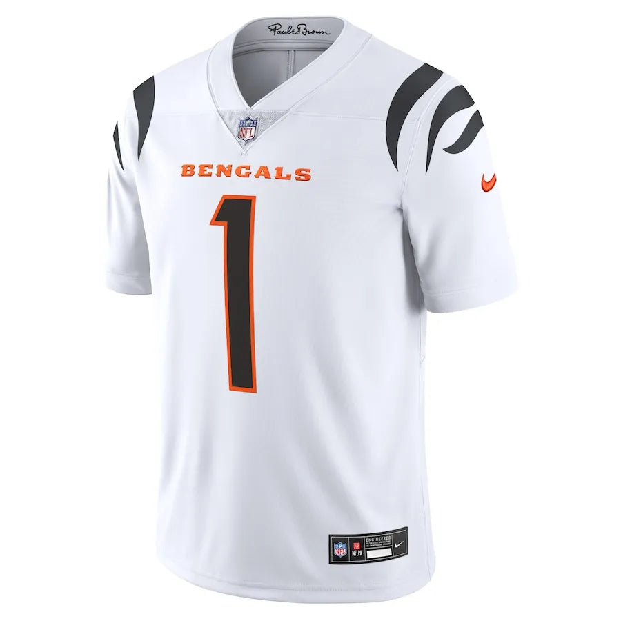 Ja'Marr Chase Cincinnati Bengals Jersey - White football jersey product view 2