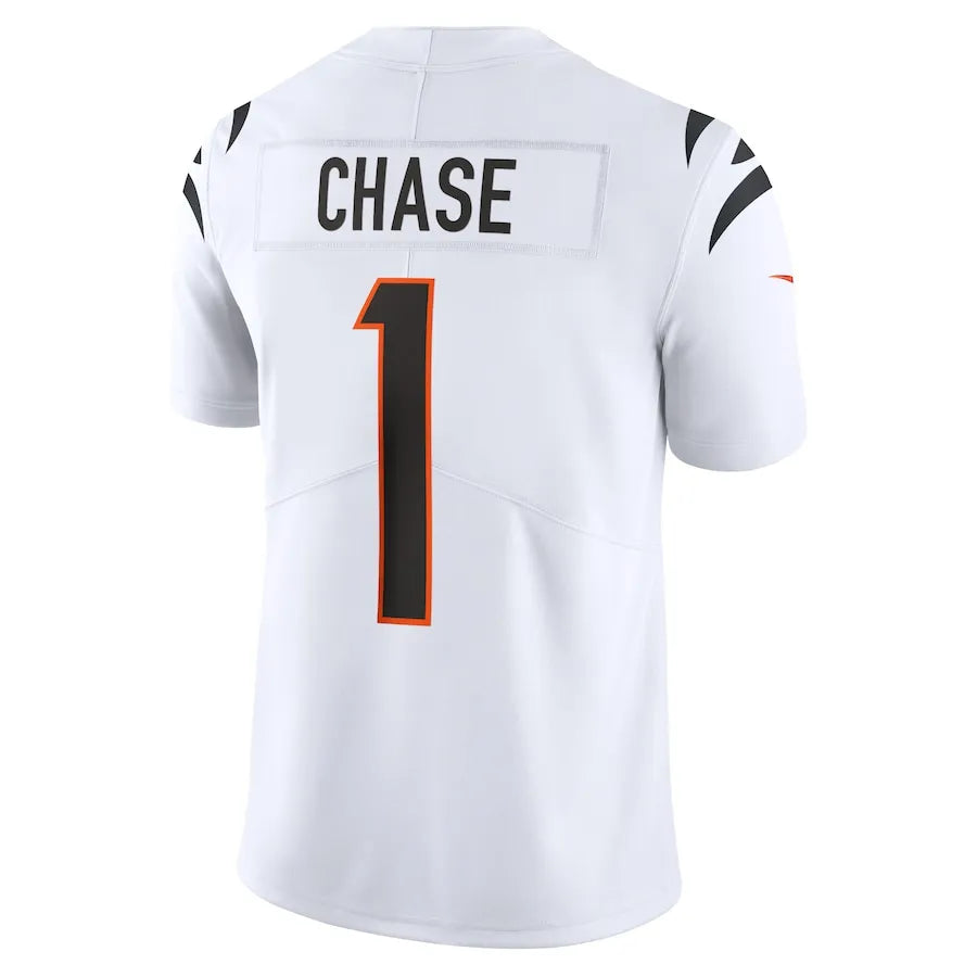 Ja'Marr Chase Cincinnati Bengals Jersey - White football jersey product view 3