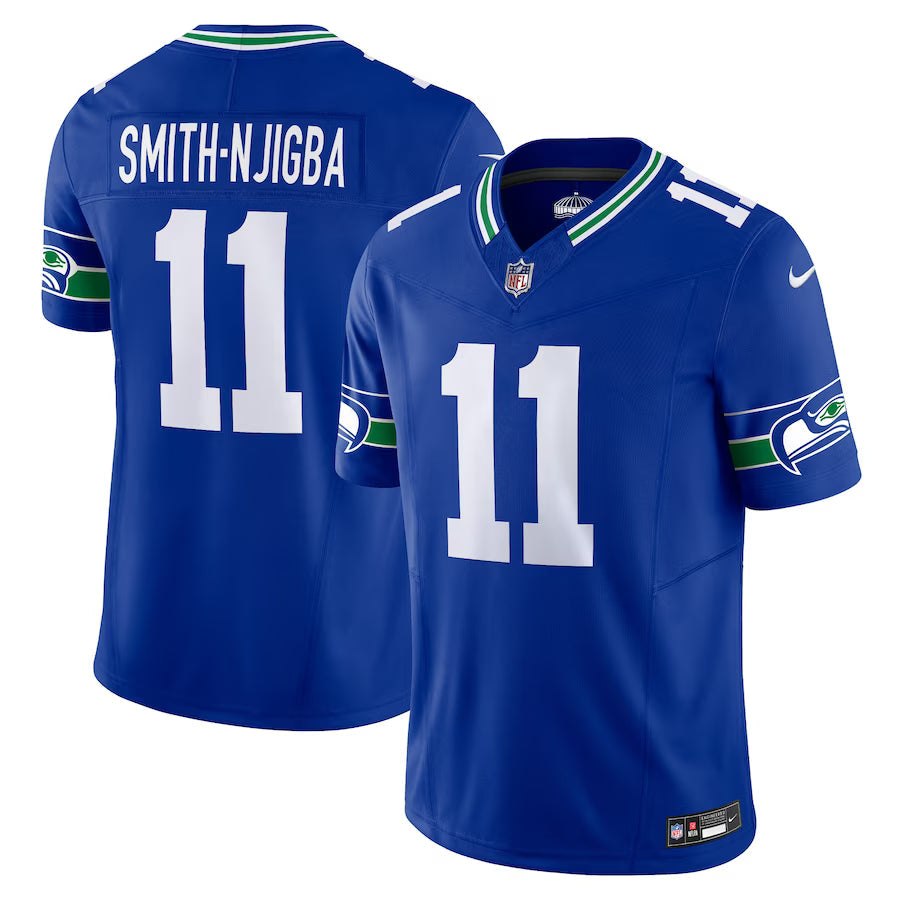 Jaxon Smith-Njigba Seattle Seahawks Jersey - Royal football jersey product view 1