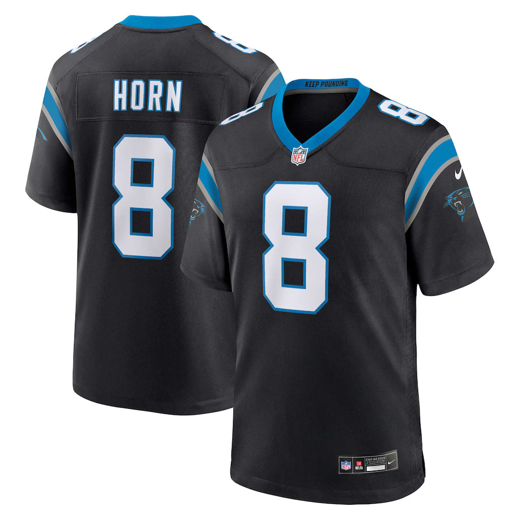 Jaycee Horn Carolina Panthers Jersey - Black football jersey product view 1