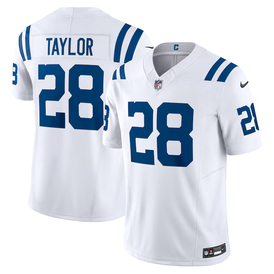 Jonathan Taylor Indianapolis Colts Jersey - White football jersey product view 1