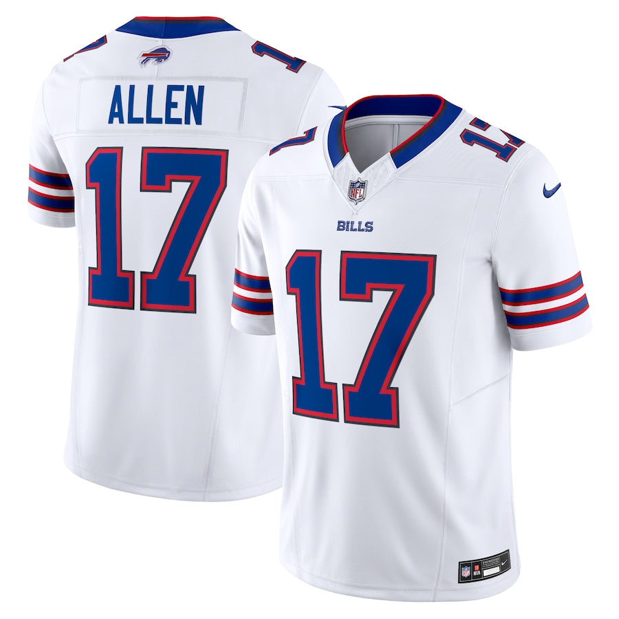 Josh Allen Buffalo Bills Jersey - White football jersey product view 1