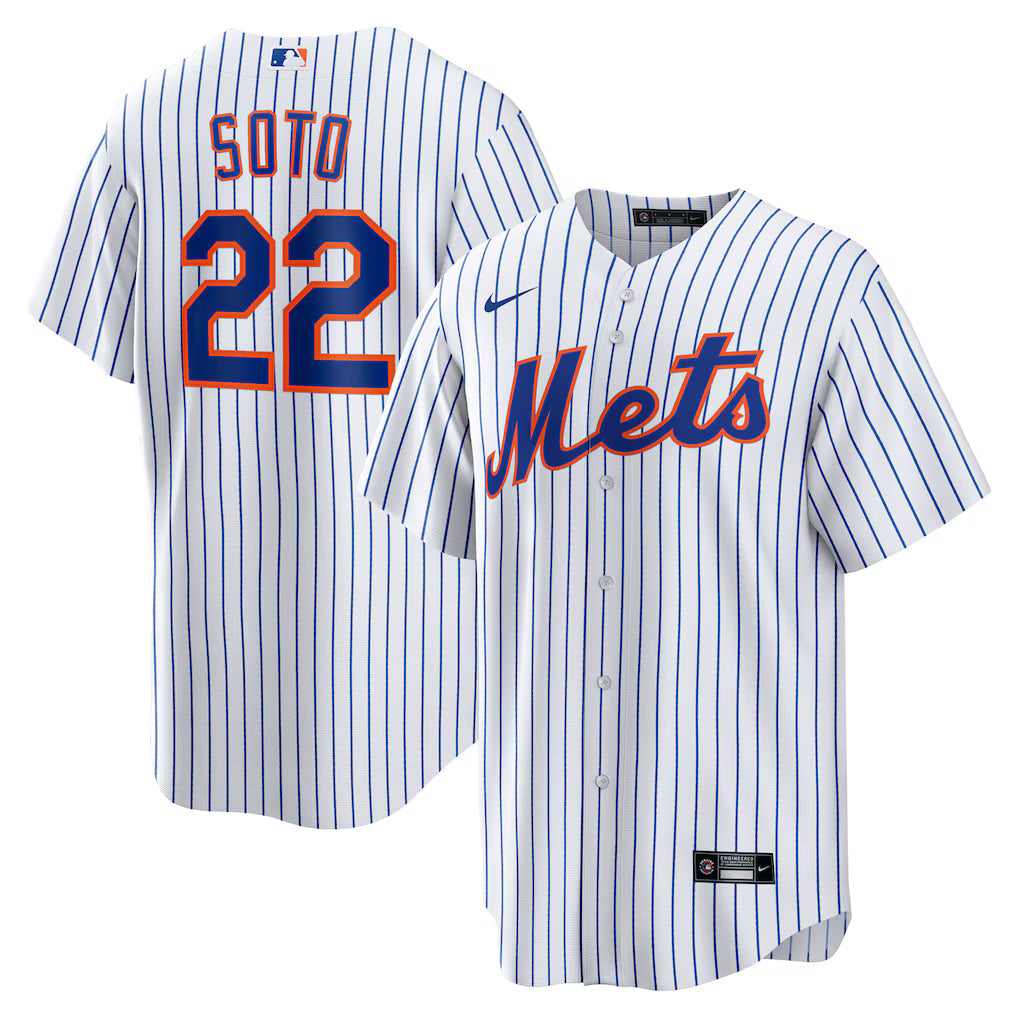 Juan Soto New York Mets Home Player Jersey - White baseball jersey product view 1