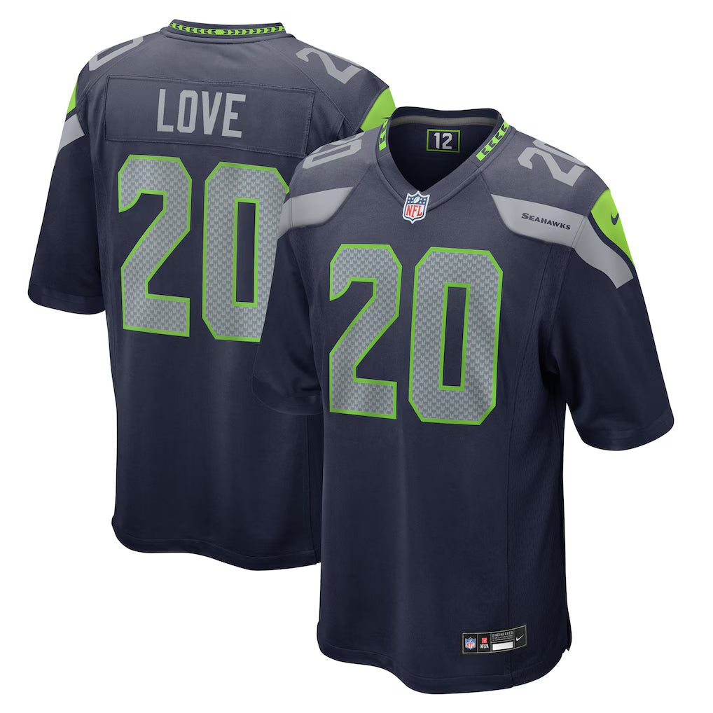 Julian Love Seattle Seahawks Jersey - College Navy football jersey product view 1