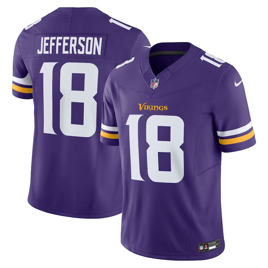 Justin Jefferson Minnesota Vikings Jersey - Purple football jersey product view 1