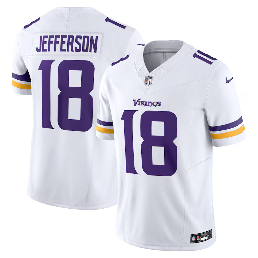 Justin Jefferson Minnesota Vikings Jersey - White football jersey product view 1