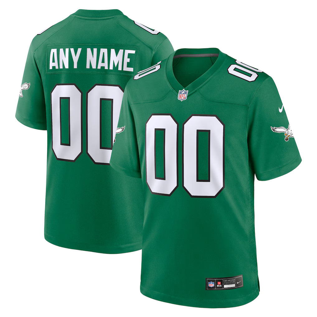 Custom Philadelphia Eagles Jersey - Kelly Green football jersey product view 1