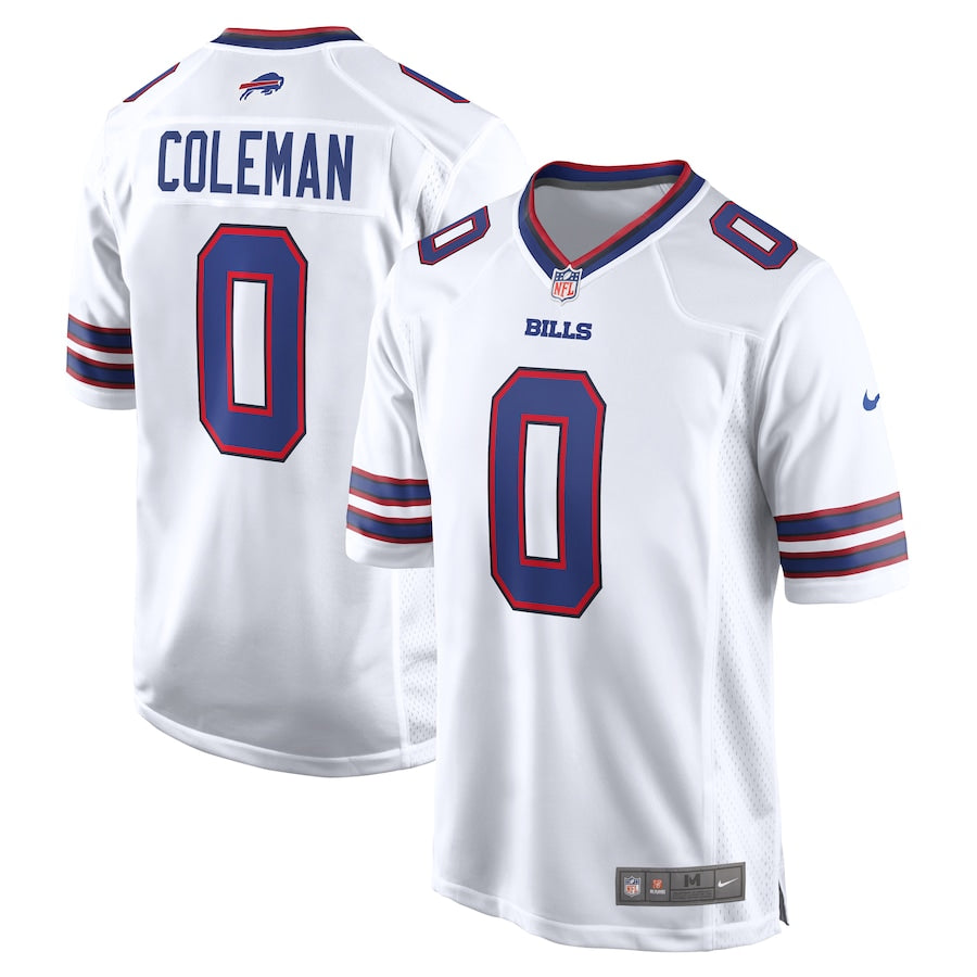Keon Coleman Buffalo Bills Jersey - White football jersey product view 1