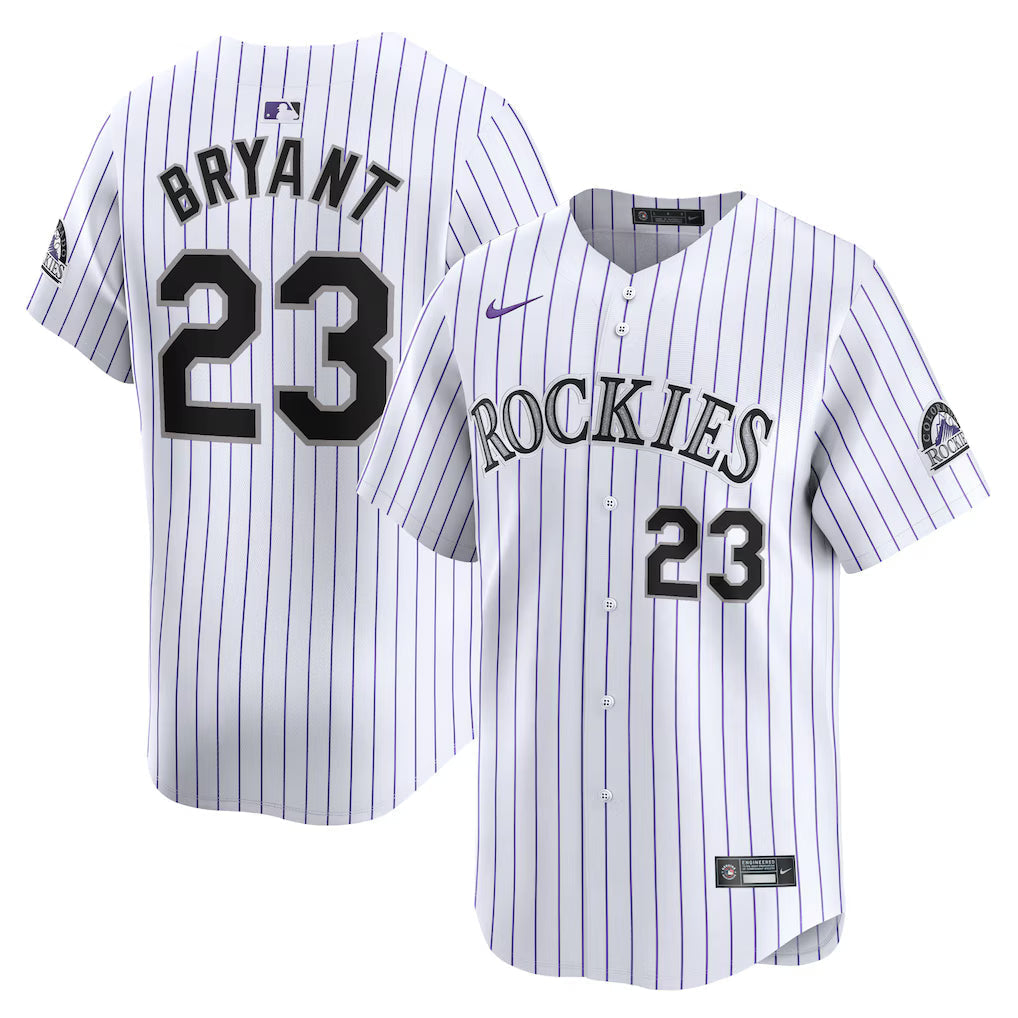 Kris Bryant Colorado Rockies Home Jersey - White baseball jersey product view 1