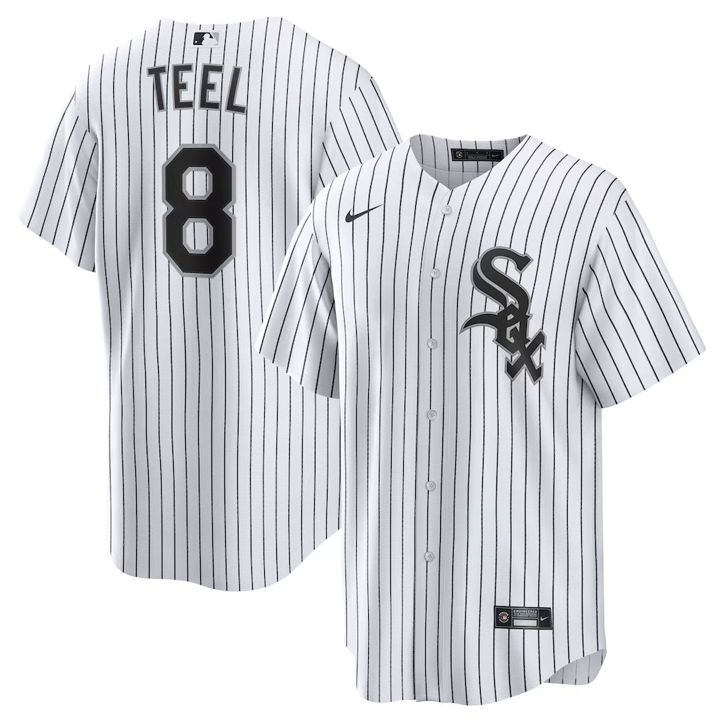 Kyle Teel Chicago White Sox Home Jersey - White baseball jersey product view 1