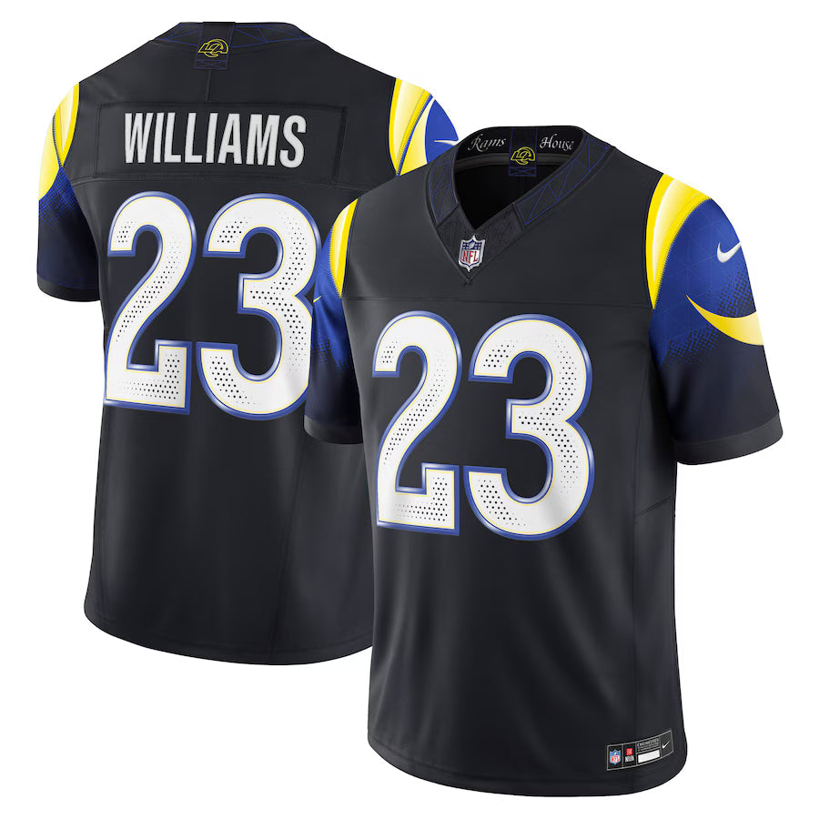 Kyren Williams Los Angeles Rams 2025 Rivalries Collection Jersey - Midnight Blue football jersey product view 1