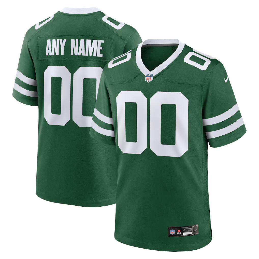 Custom New York Jets Jersey - Legacy Green football jersey product view 1