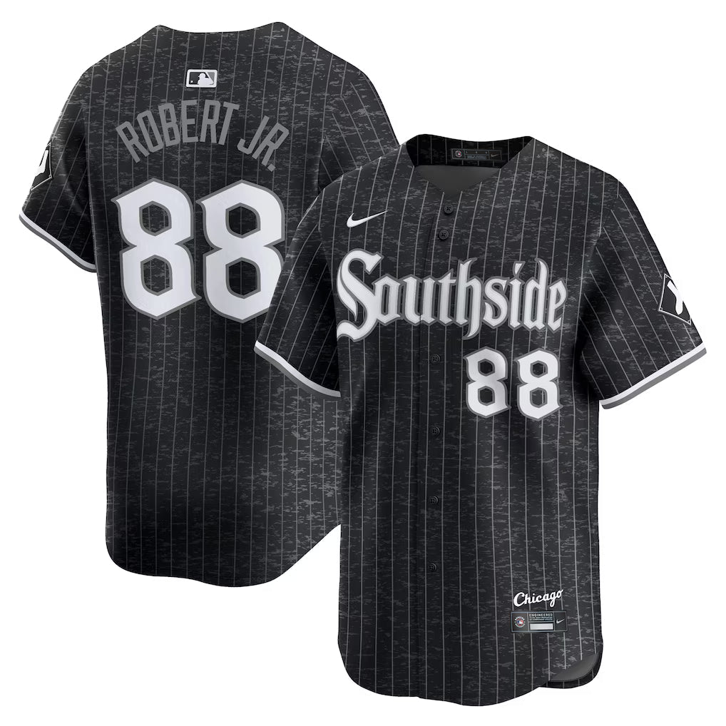 Luis Robert Jr. Chicago White Sox City Connect Jersey - Black baseball jersey product view 1