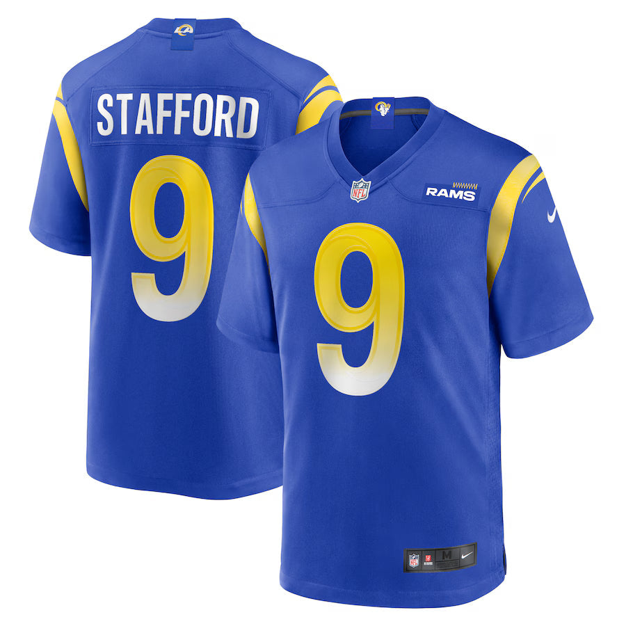 Matthew Stafford Los Angeles Rams Jersey - Royal Blue football jersey product view 1