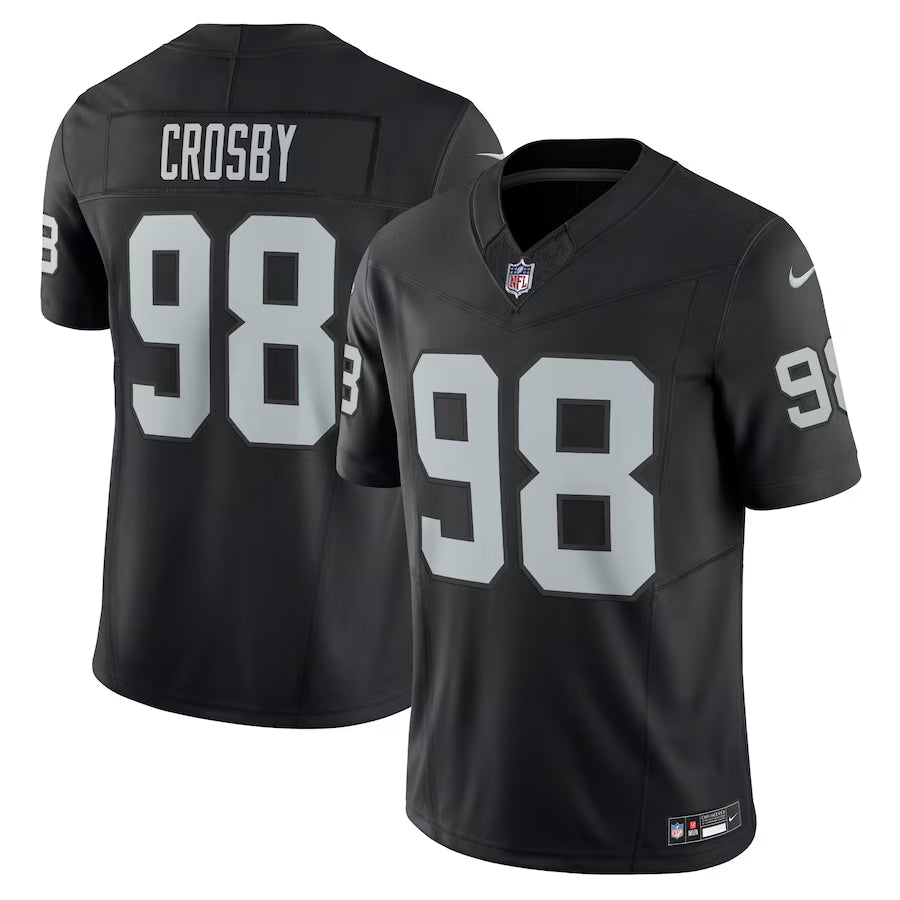 Maxx Crosby Las Vegas Raiders Jersey - Black football jersey product view 1