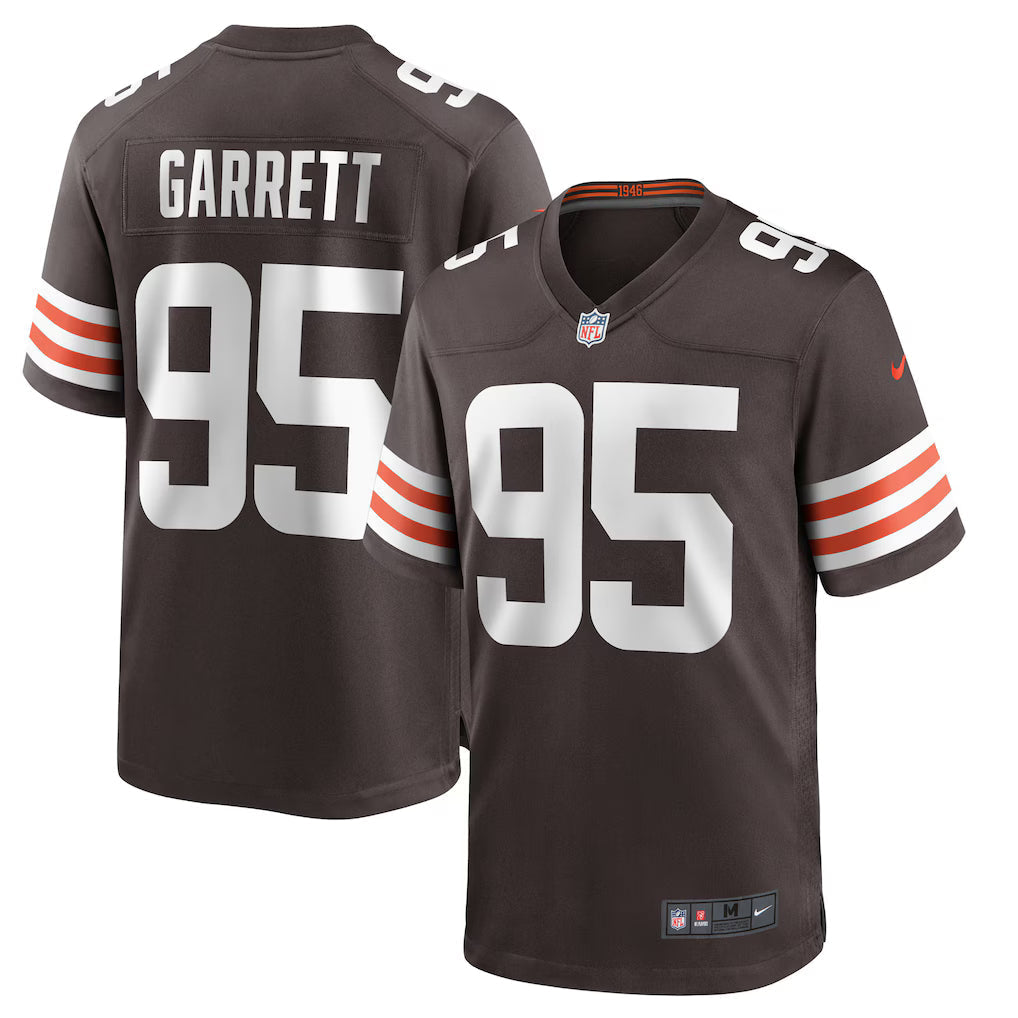 Myles Garrett Cleveland Browns Jersey - Brown football jersey product view 1