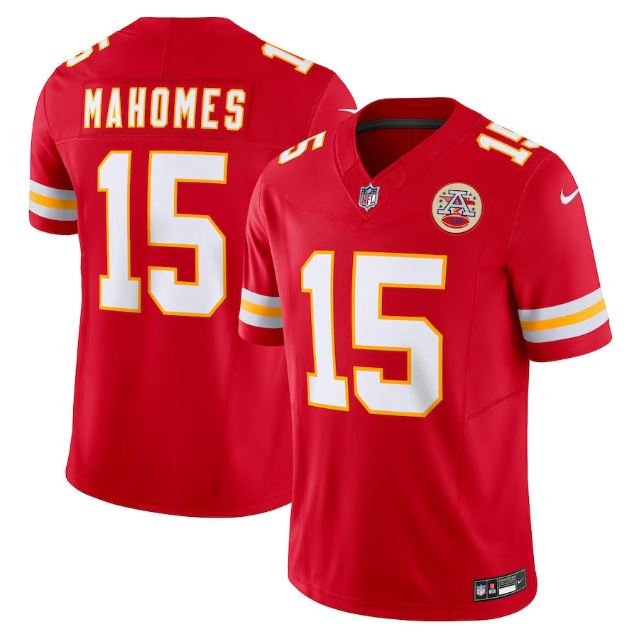 Patrick Mahomes Kansas City Chiefs Jersey - Red football jersey product view 1
