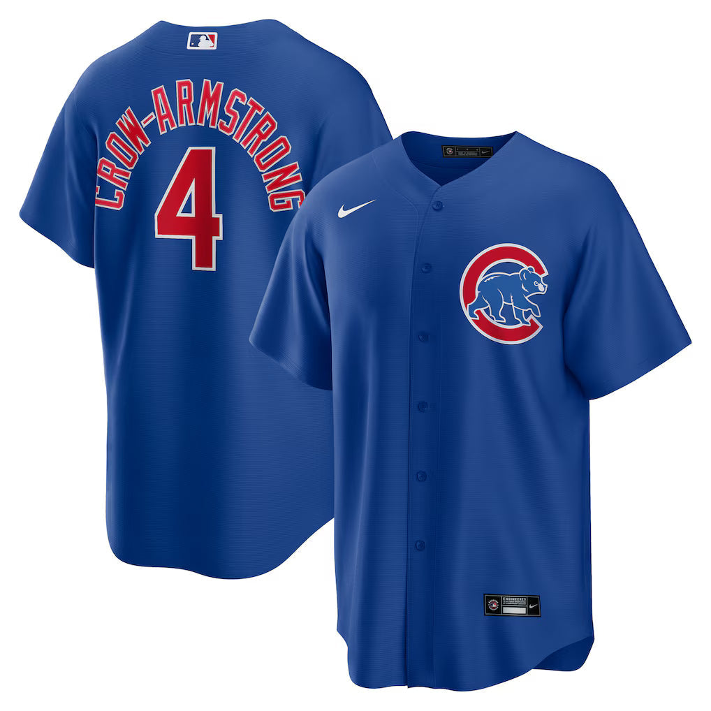 Pete Crow-Armstrong Chicago Cubs Alternate Jersey - Royal baseball jersey product view 1