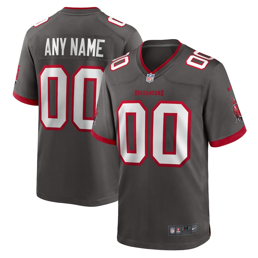 Custom Tampa Bay Buccaneers Alternate Jersey - Pewter football jersey product view 1