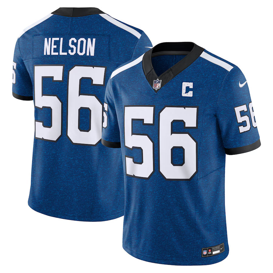 Quenton Nelson Indianapolis Colts Jersey - Blue football jersey product view 1