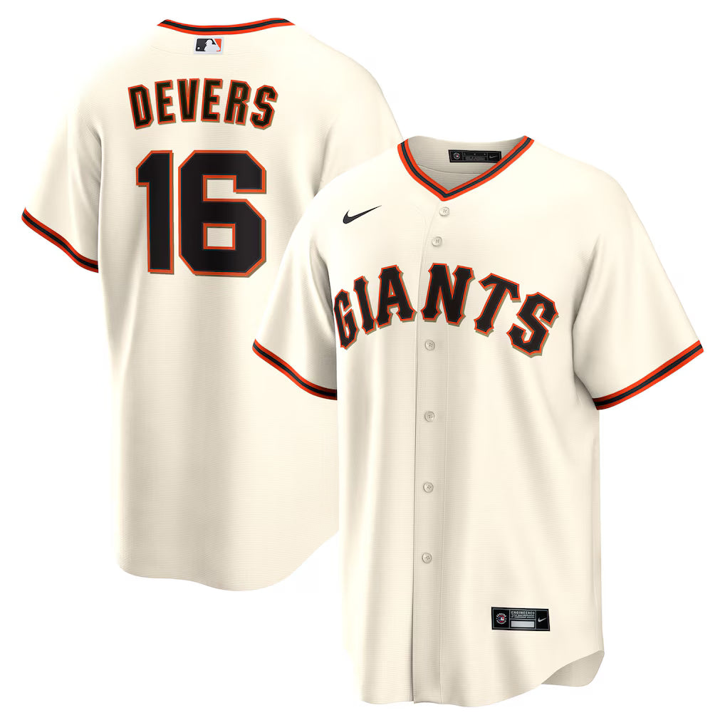 Rafael Devers San Francisco Giants Home Limited Jersey - White baseball jersey product view 1