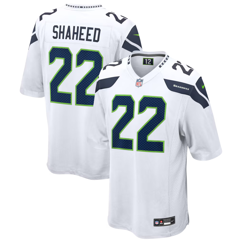 Rashid Shaheed Seattle Seahawks Jersey - White football jersey product view 1