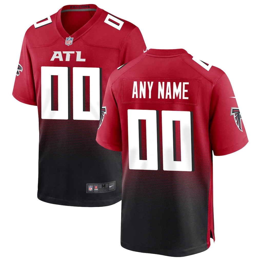 Custom Atlanta Falcons Alternate Jersey - Red football jersey product view 1