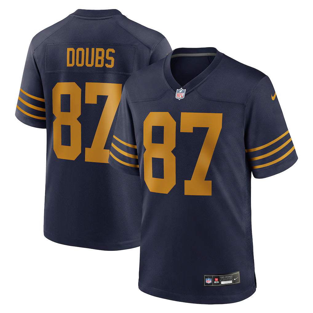 Romeo Doubs Green Bay Packers The 1923 Classic Jersey - Navy football jersey product view 1