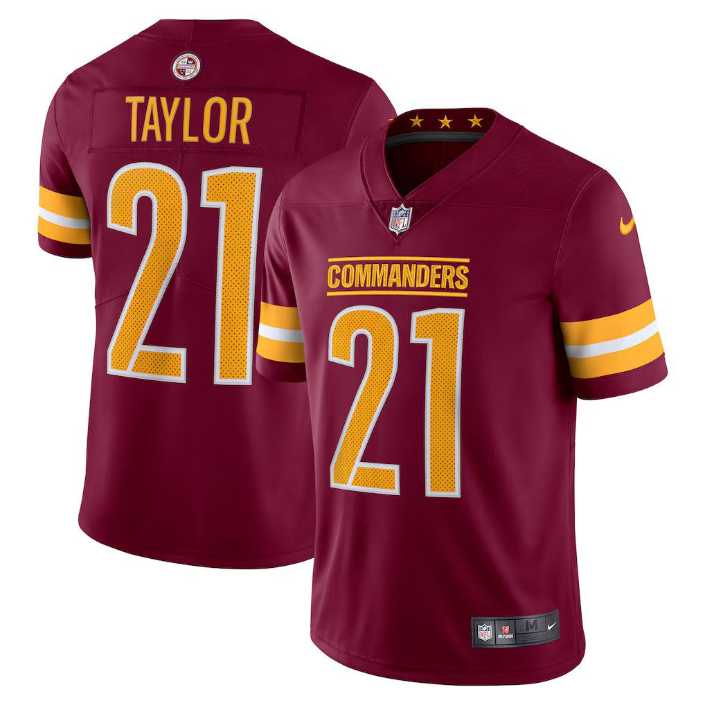 Sean Taylor Washington Commanders Home Retired Player Jersey - Burgundy football jersey product view 1