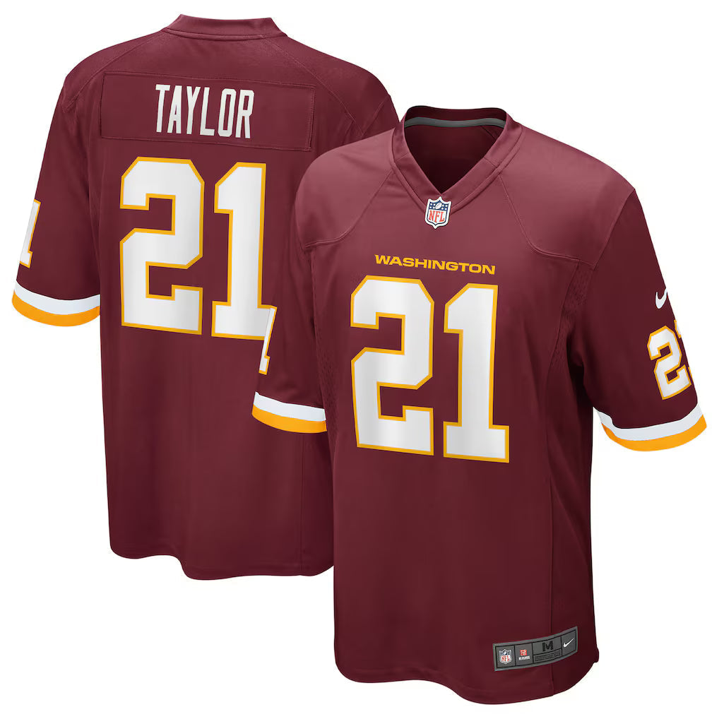 Sean Taylor Washington Commanders Retired Player Jersey - Burgundy football jersey product view 1
