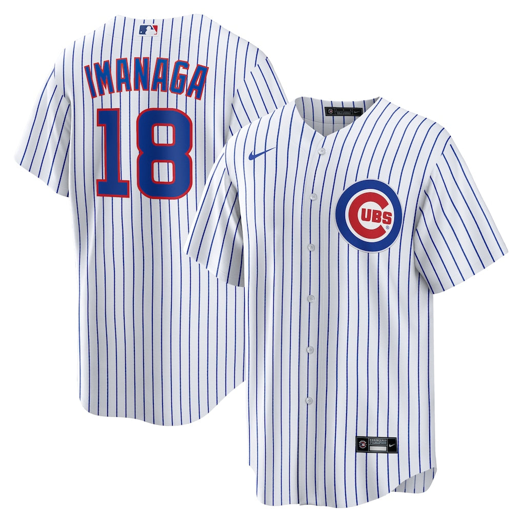 Shota Imanaga Chicago Cubs Home Jersey - White baseball jersey product view 1